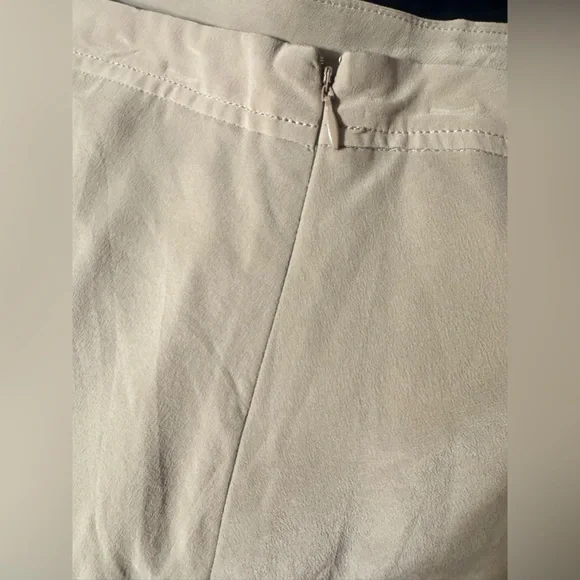 Armani Exchange Taupe High-Low Layered Midi Skirt - Picture 6 of 10